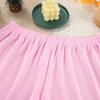 2026 Otoño e Invierno Nuevo Estilo Europeo y Americano Rosa Holgado de Punto Acanalado Manga Larga Shorts Pijama para Mujer Ropa de Casa Transfronteriza