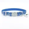 Collar Reflectante de Seda para Gato Compañero con Cascabel Esmerilado Collar para Perro Gato Cara de Gato Hebilla de Seguridad Anti-asfixia Collar