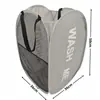 Cesta de Lavandería Plegable Impresa de Gran Capacidad Hamper de Tela para la Ropa del Hogar Cesta de Almacenamiento para Lavar en el Dormitorio Venta al por Mayor de Fábrica