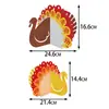 Nuevos Adornos Decorativos 3D para Fiesta de Acción de Gracias Festival de la Cosecha de Otoño Pavo Decoraciones de Mesa Decoraciones de Acción de Gracias