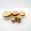 En Stock 30g 50g Botella de Vidrio Mate con Tapa de Bambú Tarro para Crema 20/150ml Botella con Atomizador Botella con Bomba Dispensadora de Loción