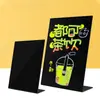 Pizarra Pequeña Puesto Pantalla de Menú Tablero de Menú Creativo Pintado a Mano Tienda de Té de Leche Escritorio Creativo Etiqueta de Precio Borrable