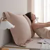 Almohada Cojín de Cabecera de Algodón Puro Sofá Sala de Estar Respaldo Grande Almohada de Dormitorio de Sofá Cama Lectura Extraíble y Lavable