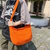 Bolsa de Lona de Grande Capacidade para Mulheres 2024 Nova Tendência Primavera e Verão Moda Bolsa Dumpling Versátil Bolsa Transversal Bolsa de Ombro Estilo Ocidental