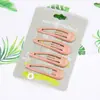 Presilha de franja para garota popular do Taobao, presilha de bebê tipo gota, 4 cores, presilha BB, grampo de cabelo infantil, Ting mulheres, Atacado