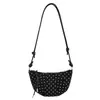 Bolsa pequeña bolsa para ir al trabajo modelo nuevo teléfono móvil cuerno nicho retro para mujer de un solo hombro cruzada de moda otoño e invierno lunares 2026