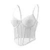 Top de tirantes de encaje Amazon transfronterizo para mujer, corsé de malla con ballenas para ceñir la cintura, top sexy ajustado para chicas calientes