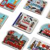 Imanes para Refrigerador Refractivos Personalizados, Souvenirs Turísticos de Londres, Pegatinas Magnéticas Personalizadas Estilo Británico con Graffiti