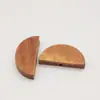 Acessórios para joias DIY pingente de madeira semicircular de 25 mm brincos feitos à mão brincos brincos material para joias