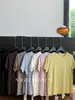 Nova Camiseta Básica de Manga Curta em Liocel com Gola Redonda, Cor Pura, Casual, Costura Central nas Costas, Coleção Primavera/Verão 2026 8397
