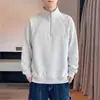 M-8XL2026 Nueva Ropa para Hombre Tallas Grandes Sudadera Pesada para Hombre Polo de Media Cremallera Ropa de Abrigo para Hombre Otoño