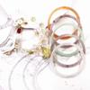 Pulsera de cascabeles de jade de imitación de vidrio paso a paso, accesorios antiguos de rosa seca, pulsera de novia del pequeño libro rojo prohibido