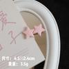 Bonito Rosa Estrela Grampo de Cabelo Doce Cinco Canto Estrela Clipe Lateral Duplo Horsetail Manchete Lolita Headwear Soft Girl Hairpin