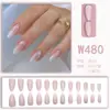 Uñas Portátiles de Nuevo Estilo para Verano, Color Sólido, Estilo Ins, Sensación de Alta Gama, Polvo de Perla Super Brillante, Polvo de Brillo, Efecto Iluminador, Venta al por Mayor, Comercio Exterior Europeo y Americano