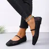 Zapatos planos de malla versátiles y populares para mujer, moda 2025, de suela plana, estilo de Oriente Medio, casual, diseño de una tira, para ventas transfronterizas