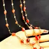 Corrente de Cobre Dourada com Amethysto Natural Preservador de Cor, Brincos DIY, Acessórios de Orelha, Pulseira, Materiais para Colares, Acessórios, Corrente de Pedra Bruta