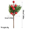 Accesorios para Ramo de Navidad Estilo Cordel de Copo de Nieve Ramo de Frutas Rojas Corona DIY Fuente Transfronteriza Fábrica