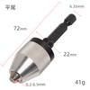 Mandril de Retífica Elétrico Wm Ajustável Três Garras Mandril de Troca Rápida Haste Sextavada Mandril para Broca de Torção 0.3Mm-8Mm