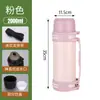 Garrafa Térmica de Aço Inoxidável 304 de Grande Capacidade 2 Litros Copo Portátil para Viagem ao Ar Livre Chaleira Doméstica Copo Térmico Copo para Água Fria