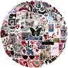 100 Adesivos Estilo Dark Y2K Transfronteiriços para Decorar Guitarras, Cadernos, Malas, Decalques à Prova d'Água DIY Atacado