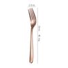 Material 304 cuchillo cuchara tenedor cuchara pequeña plata oro oro rosa color mágico imprimible LOGO embalaje a juego