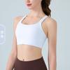 Roupa Íntima Esportiva Ajustável de Alta Resistência Bojo Fixo À Prova de Choque Sutiã para Corrida Fitness Treino Profissional Roupa de Yoga Colete