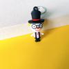 5226# Muñeco Payaso de Goma Suave Dibujo Animado Lindo Divertido Llavero Colgante de Muñeca Linda Colgante para Bolso de Pareja