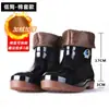 Sapatos de água de cano alto masculinos para primavera e outono, impermeáveis, antiderrapantes, galochas, forrados com fleece, quentes, galochas longas, sapatos de borracha para proteção do trabalho em canteiro de obras, cobre-sapatos