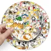 100 adesivos de grafite de gatinhos pintados à mão desenhos animados fofos criativos decorativos para copo capa de celular cartão goo adesivos DIY