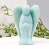 Fábrica direta natural cristal jade 1,5 polegada anjo escultura casa carro ornamentos cura cristal