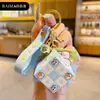Llavero con forma de cubo de Rubik de Chai Dog, auténtico, de tercer orden, mini rompecabezas de descompresión, llavero para coche, anillo, colgante para mochila escolar, regalo