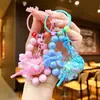 Llavero de Paleta con Cuentas Infundida en Aceite, Colgante de Cadena para Teléfono de Coche con Arena Líquida, Decoración para Bolso de Pareja, Pequeño Regalo al por Mayor