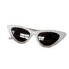 2025 Nuevas Gafas de Sol Exclusivas Transfronterizas Ojo de Gato Perladas Estilo Tendencia Europea y Americana Celebridad de Internet Protección Solar Gafas de Sol para Fiesta