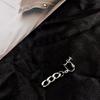Aretes de Borla con Cadena Nk de Nicho Hip-Hop Europeo y Americano para Hombres y Mujeres Simples Versátiles Punk de Moda