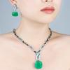 Moda Transfronteriza Estilo de Diseño Geométrico Conjunto Lujo Ligero Personalidad Versátil Artístico Literario Collar para Mujer Joyería para Mujeres