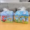 Cofrinho Criativo Infantil Armazenável e Recuperável, Design Cartoon Anti-Queda, Presente para Estudante com Cadeado, Cofrinho de Ferro de Grande Capacidade