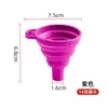 Embudo de silicona, embudo dispensador, embudo para almacenar granos, embudo para bolsas de hielo, embudo líquido de silicona plegable y retráctil