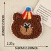 Adesivo original desenho animado toalha bordado animal acessórios de roupas bordado remendo chenille remendo
