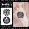 Colección Serie Dorso de la Mano: Pegatinas de Tatuaje Herbales, Impermeables, de Larga Duración, Tatuajes de Jugo, Semipermanentes, No Reflectantes para el Dorso de la Mano