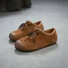 Jiezhou 2026 Primavera Nuevo Estilo Artístico Serie Bosque Primera Capa Zapatos de Piel de Vaca Mocasines Versátiles Ligeros para Viajar Zapatos de Mujer