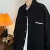 Camisa de pana simple de color liso, moderna, talla grande, versátil, manga larga, corte holgado, estilo regular para adolescentes, adecuada para primavera y otoño, estilo ins