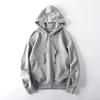 Suéter con capucha para hombre, novedad de primavera y otoño de 2023, sudadera con capucha de color sólido, top de estilo coreano, abrigo holgado a juego de moda