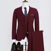 Novo paletó de terno masculino, traje profissional para homens, preto, azul marinho, cinza, calça formal de dois botões