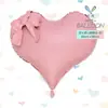 Novo balão de folha em formato de laço de coração fosco de 36 polegadas para comércio exterior transfronteiriço para pedido, Dia dos Namorados e decoração de festa de aniversário