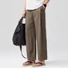Pantalones Cortos de Lino Lyocell Nuevos 2026 Textura Natural de 165g Efecto Caído Versátiles Sueltos Casuales de Verano