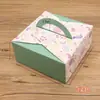 Caja de Empaque para Pastelería de Yema de Huevo Caja de Regalo 4 Piezas Postre Puff de Nieve Pastel de Luna Tartaleta de Huevo Galleta Pastel Venta al por Mayor