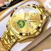 Relógio da Marca Weibaolong Modelo Novo com 8 Diamantes Reais, Ouro Real, Movimento Importado, Relógio Mecânico de Aço Tungstênio, Relógio Masculino à Prova d'Água