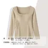 Ropa interior térmica de manga larga con sujetador acolchado para mujer, top interior, liquidación de fin de temporada