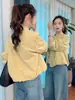 Chaqueta de trabajo coreana dulce y juvenil con cuello mao, nuevo abrigo corto ligero casual ajustado de primavera-verano para personas petite