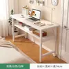 Escritorio Rectangular Largo para Sala de Estudio, Sala de Estar, Uso Doméstico, con Patas de Madera Maciza, Mesa Larga Grande, Banco de Trabajo